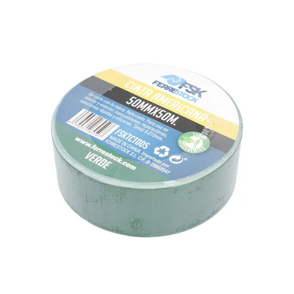 Lipni juosta Ferrestock Žalia 50 mm x 50 m