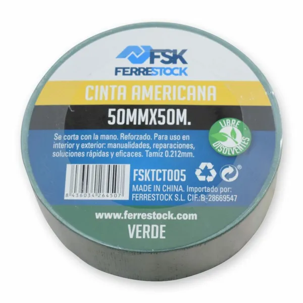 Santehnikas līmlente Ferrestock Zaļš 50 mm x 50 m