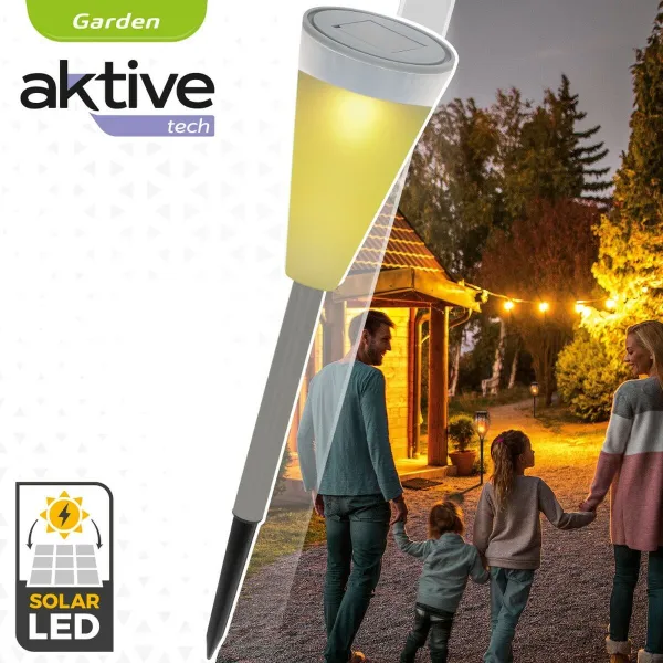 Saulės sodo žibintai Aktive Plastmasinis 6,7 x 39 x 6,7 cm (24 vnt.)