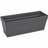 Plant pot Elho Anthracite Dark grey polypropylene Plastic Rectangular Modern 50 cm