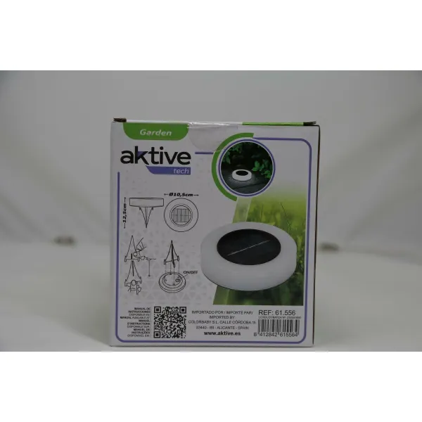 Set of solar garden lights Aktive 4 Pieces ABS 10,5 x 12,5 x 10,5 cm (6 Units)