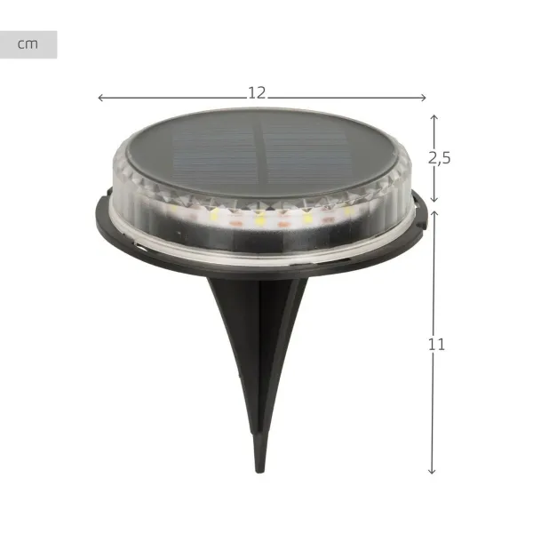 Saulės sodo žibintų rinkinys Aktive 2 Dalys Plastmasinis 12 x 13,5 x 12 cm (6 vnt.)