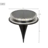 Saulės sodo žibintų rinkinys Aktive 2 Dalys Plastmasinis 12 x 13,5 x 12 cm (6 vnt.)
