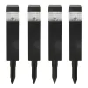 Saules dārza mietu komplekts Aktive 4 Daudzums Plastmasa 6 x 39,5 x 6 cm (4 gb.)
