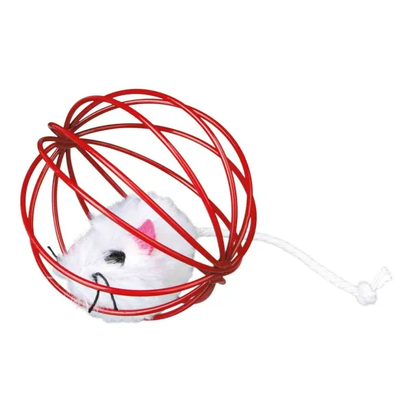Игрушки Trixie Mouse in a Wire Ball Разноцветный полиэстер