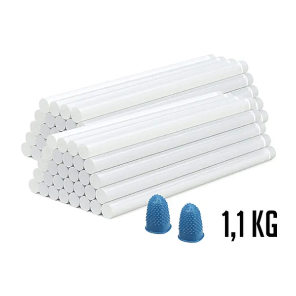 Плитки горячего клея Ferrestock Прозрачный Ø 11 cm (60 штук)