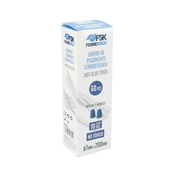 Hot melt glue  sticks Ferrestock Transparent Ø 7 mm (60 Units)