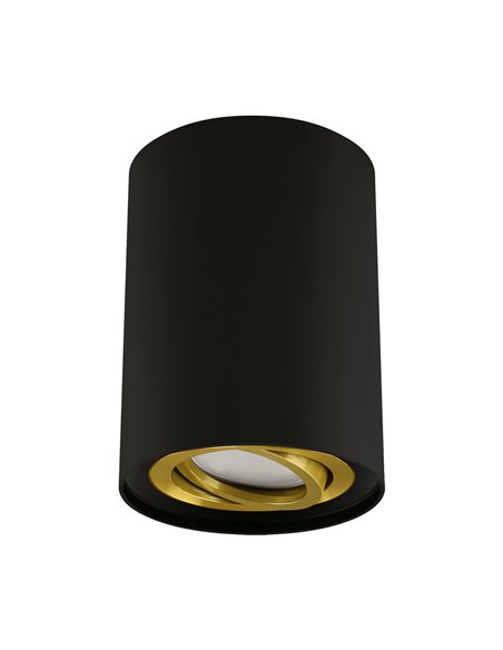 Потолочный светильник hary c gu10 черный/золотой 124 x 98 x 98 мм