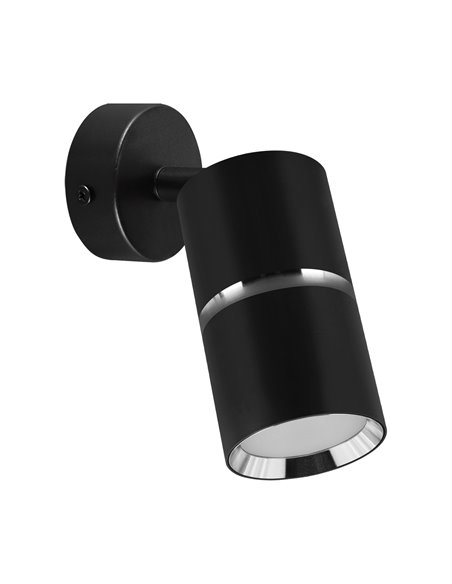 Настенно-потолочный светильник dior spt gu10 черный/хром 170 x 60 x 60 мм