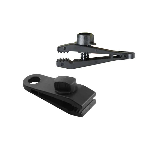 Awning and tarpaulin clamps set Bensontools Klipsi Musta 4 osaa Ø 0,27 x 8 x 3 cm