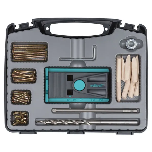 Wood assembly kit Wolfcraft undercover-jig PZ 4642000 55 Dalys