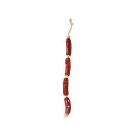 Suņu rotaļlieta Trixie Sausages on a Rope 75 cm Brūns Vinila Desiņas