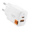 Spigen Essential EE202EU GaN Pro - USB-C + USB-A 20W Wall Charger (White)
