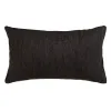 Cushion Polyester Cotton Black 50 x 30 cm