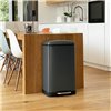 Waste bin Kitchen Move Grey Stainless steel