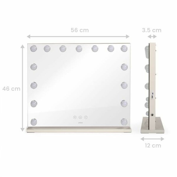Magnifying Mirror Livoo DOS207 White Mirror