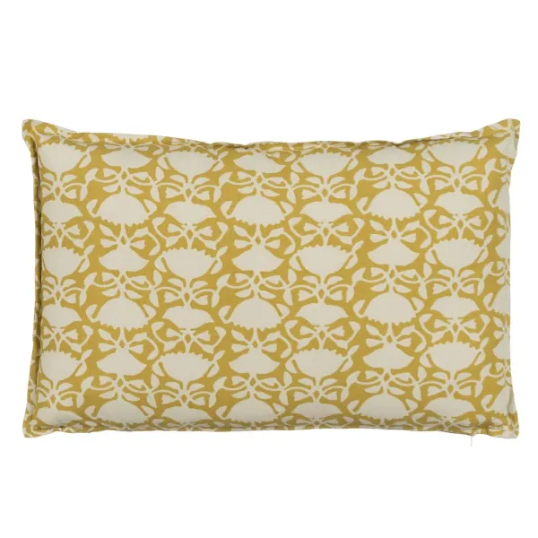 Tyyny Puuvilla Beige Sinappi 60 x 40 cm