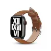Crong Noble Band - Genuine Leather Strap for Apple Watch 44/45/46/49 mm (Mocha)