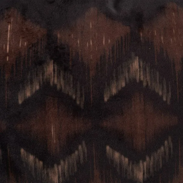 Cushion Brown Black Velvet 50 x 30 cm