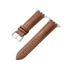 Crong Noble Band - Genuine Leather Strap for Apple Watch 44/45/46/49 mm (Mocha)