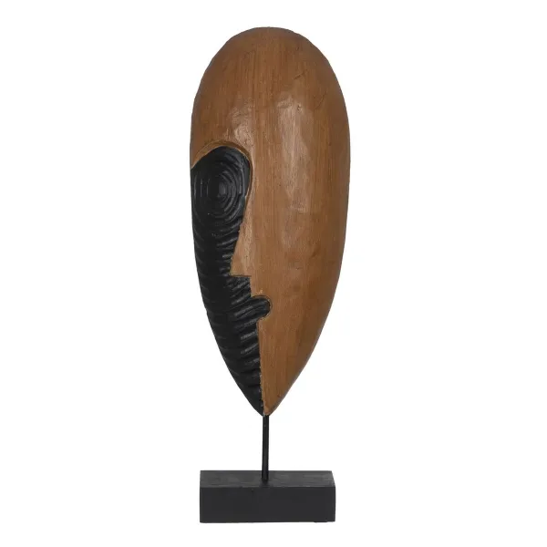 Koristehahmo Ruskea Naamio 18 x 11 x 54 cm