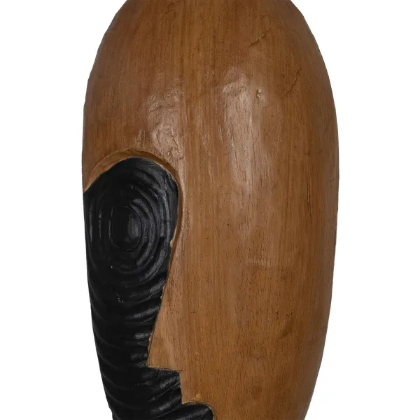 Koristehahmo Ruskea Naamio 18 x 11 x 54 cm
