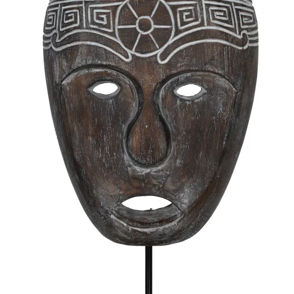 Koristehahmo Ruskea Naamio 24 x 12 x 46 cm
