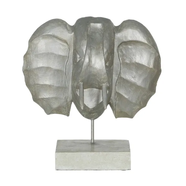 Dekoratīvās figūriņas Sudrabains Zilonis 35 x 21 x 35 cm