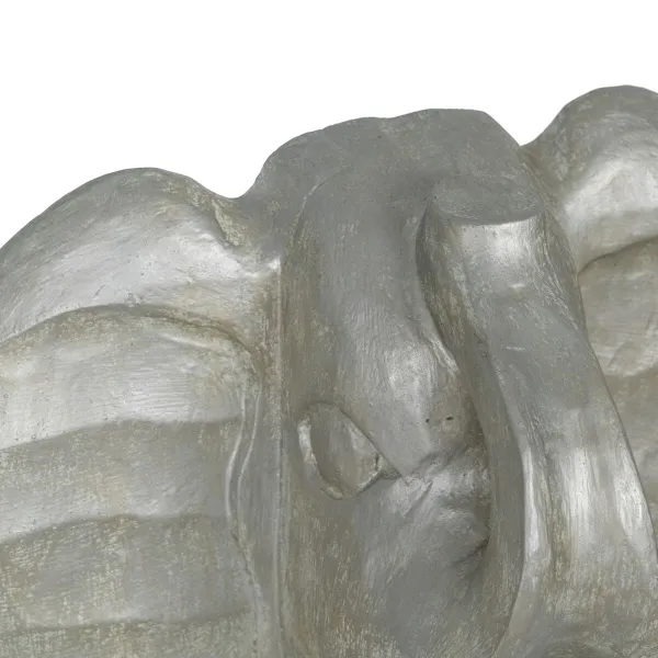 Декоративная фигура Серебристый Слон 35 x 21 x 35 cm