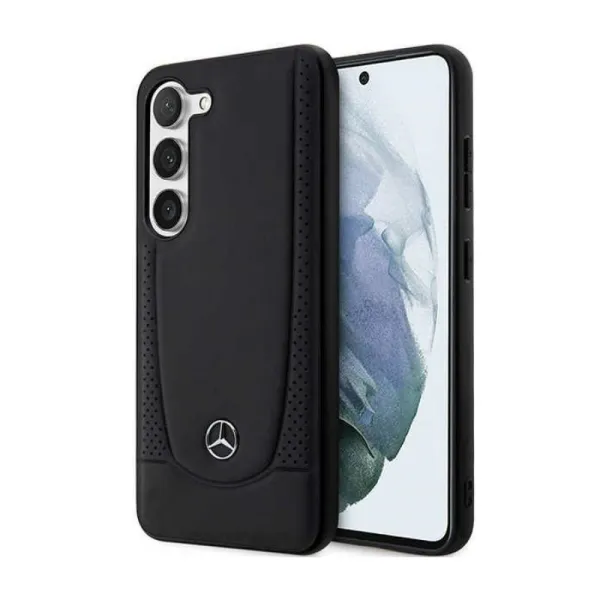 Mercedes Leather Urban Line - Samsung Galaxy S23 FE Case (Black)