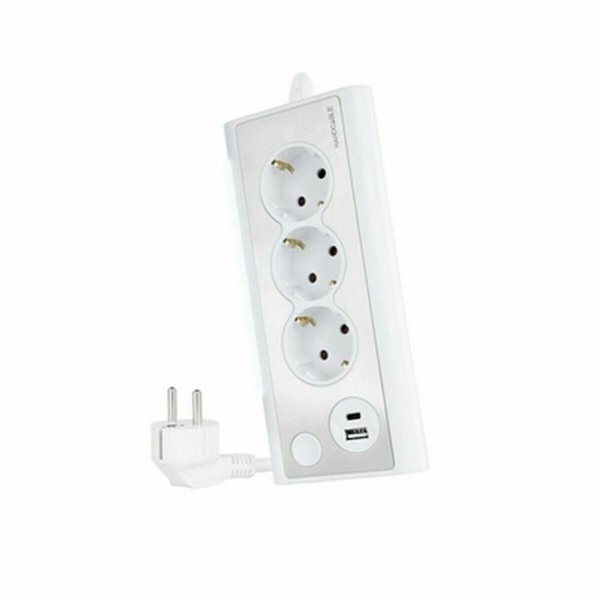 Schuko Multiadapter 3 Pistikule NANOCABLE 10.37.0013-W