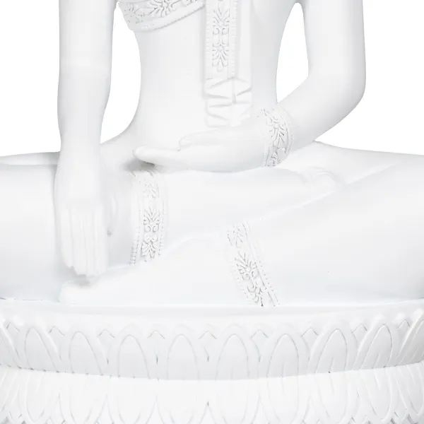 Dekoratyvinė figūrėlė Balta Buda 19,2 x 12 x 32,5 cm