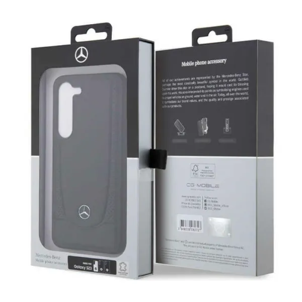 Mercedes Leather Urban Line - Samsung Galaxy S23 FE Case (Black)