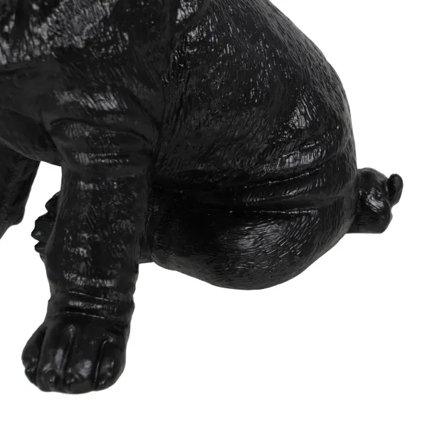 Dekoratyvinė figūrėlė Juoda Auksinis Šuo 15,5 x 18,4 x 25,5 cm