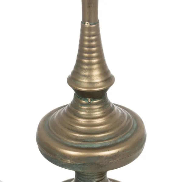 Подсвечник Позолоченный Железо 14 x 14 x 59 cm