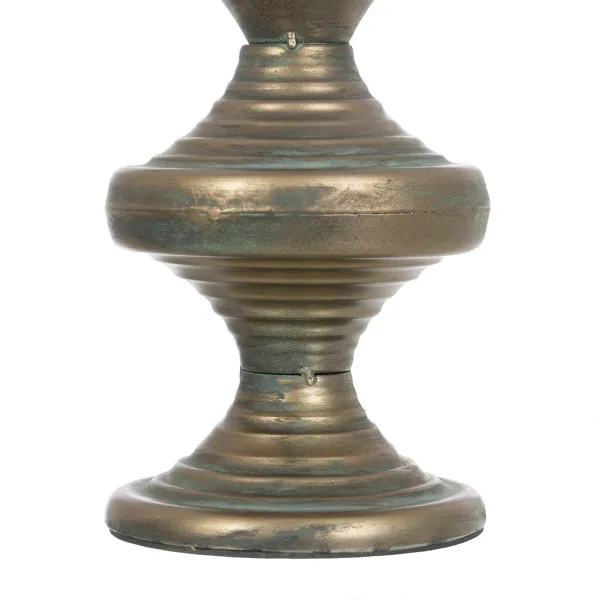 Подсвечник Позолоченный Железо 14 x 14 x 59 cm