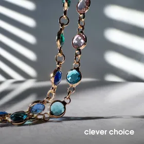 Crong Phone Charm - Lanyard Phone Pendant (Rainbow Gems)
