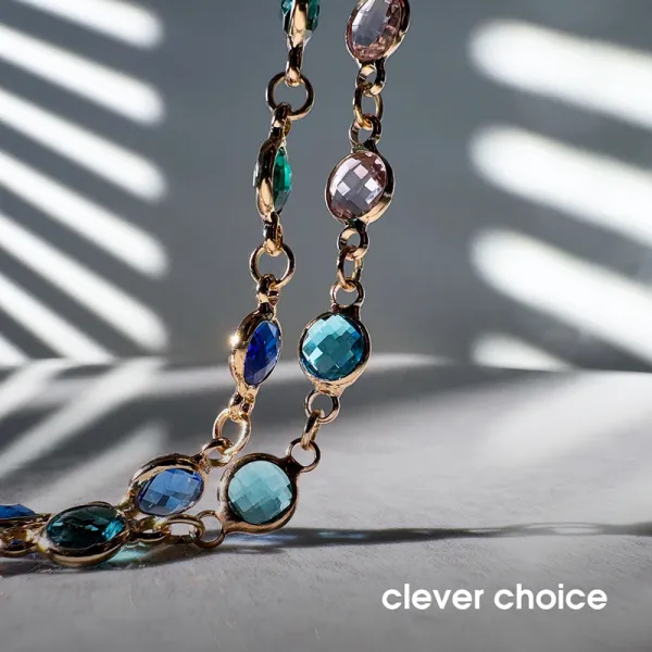 Crong Phone Charm - Lanyard Phone Pendant (Rainbow Gems)