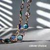 Crong Phone Charm - Lanyard Phone Pendant (Rainbow Gems)