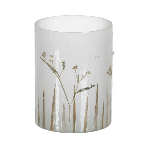 Svečturis Pelēks Bronza Stikls Ø 15 cm 15 x 15 x 20 cm