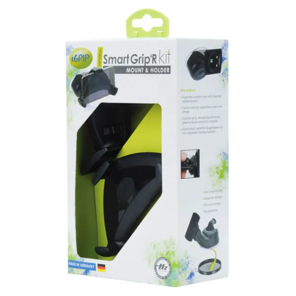 iGrip Universal Smart Grip´R Kit - Universal car holder for smartphones 50 - 75 mm width, 103 - 127 mm height