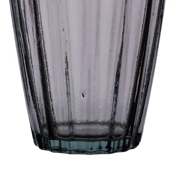 Vaza Pilka perdirbtas stiklas 12 x 12 x 29 cm