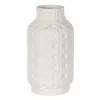 Vase White Ceramic 22 x 22 x 41 cm