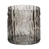 Vaza Pilka Stiklas 12 x 12 x 12 cm