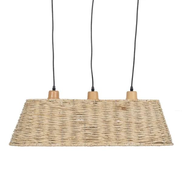 Kattolamppu Musta Luonnollinen Rauta 220-240 V 77 x 27 x 92 cm