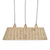Pakabinamas apšvietimas Juoda Natūralus Geležis 220-240 V 77 x 27 x 92 cm