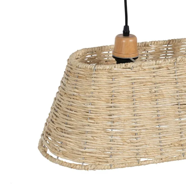 Kattolamppu Musta Luonnollinen Rauta 220-240 V 77 x 27 x 92 cm