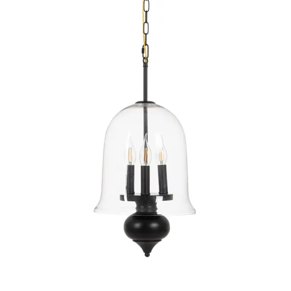 Laevalgusti Must Kristall Raud 220-240 V 33 x 33 x 54 cm
