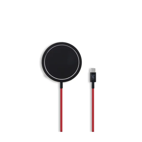 Ferrari MagSafe Shield Logo - MagSafe 15W inductive charger (black)