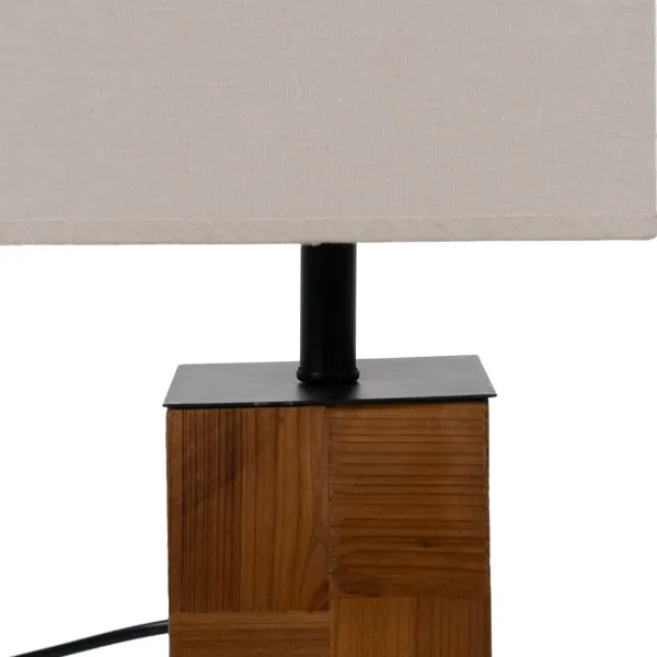Galda lampa Brūns Krēmkrāsa 60 W 220-240 V 20 x 20 x 40 cm